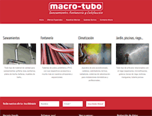 Tablet Screenshot of macrotubo.es